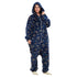 Snuggs Blanket Onesie Dark Blue space